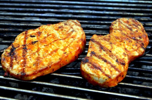 Pollo a la mostaza a la parrilla