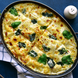 Lasagna de Pollo y Espinaca